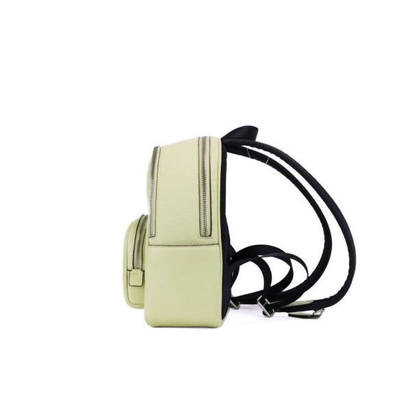 COACH Mini Court Pale Lime Pebbled Leather Shoulder Backpack Bag - Picture 2 of 5